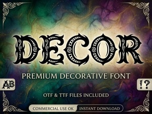 Creative Decor Font Styles for Your Projects