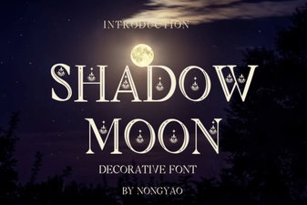 Shadow Moon Font: Creative Design Ideas & Downloads