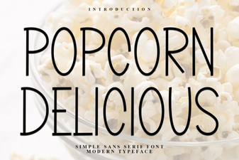 Popcorn Delicious Font Design & Download Guide