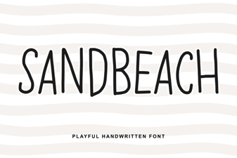 Sandbeach Font: Modern Design for Coastal Projects